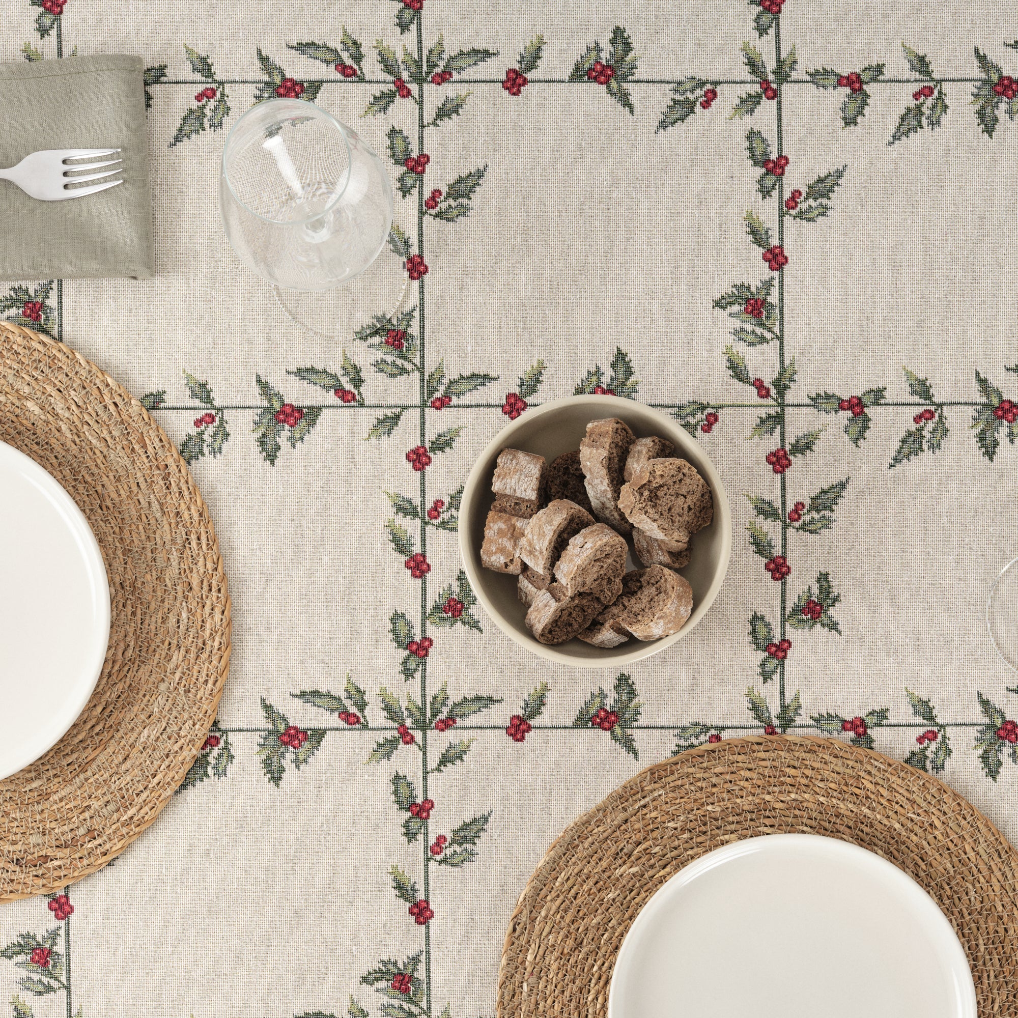 Mantel antimanchas premium jacquard 33711B