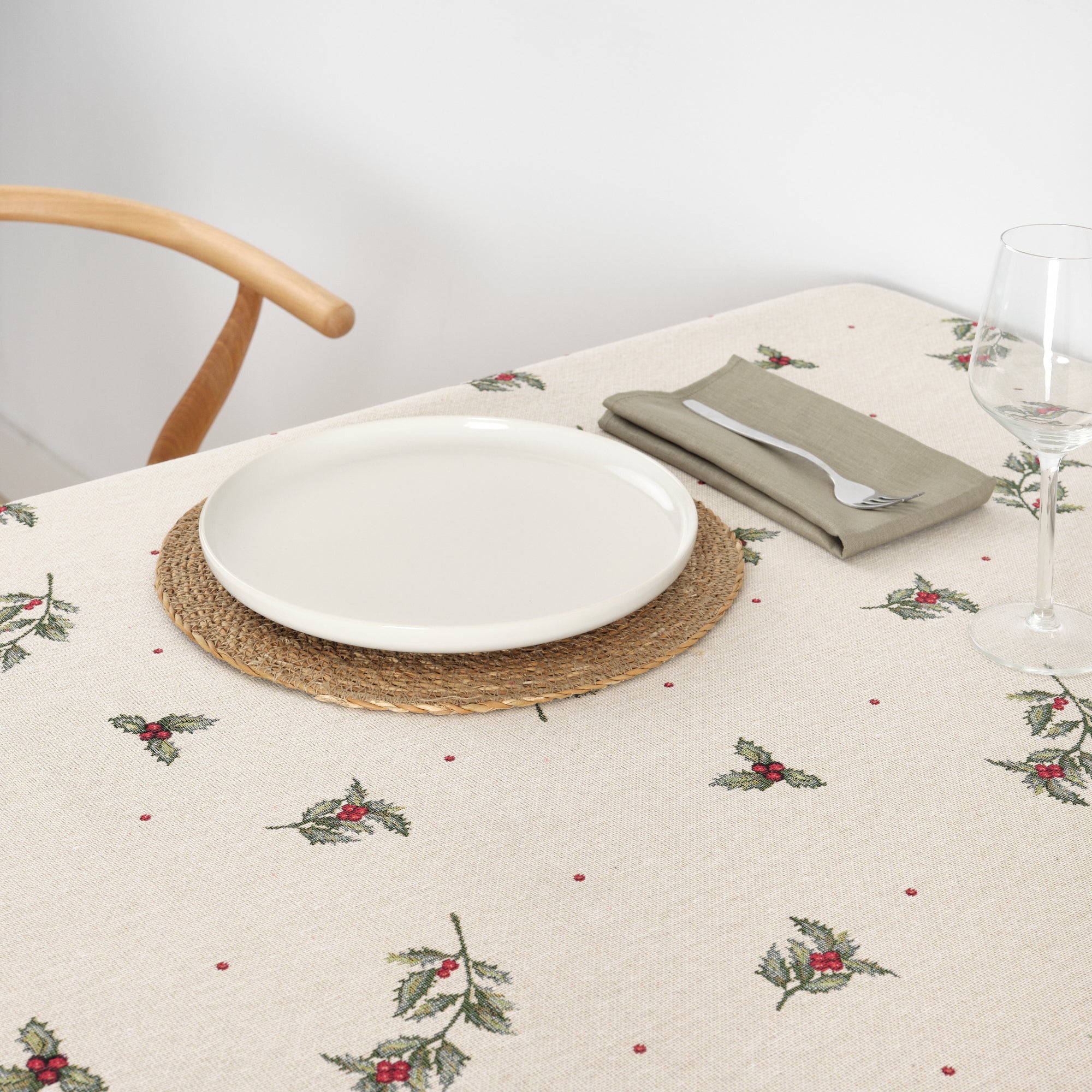 Mantel antimanchas premium jacquard 33712B