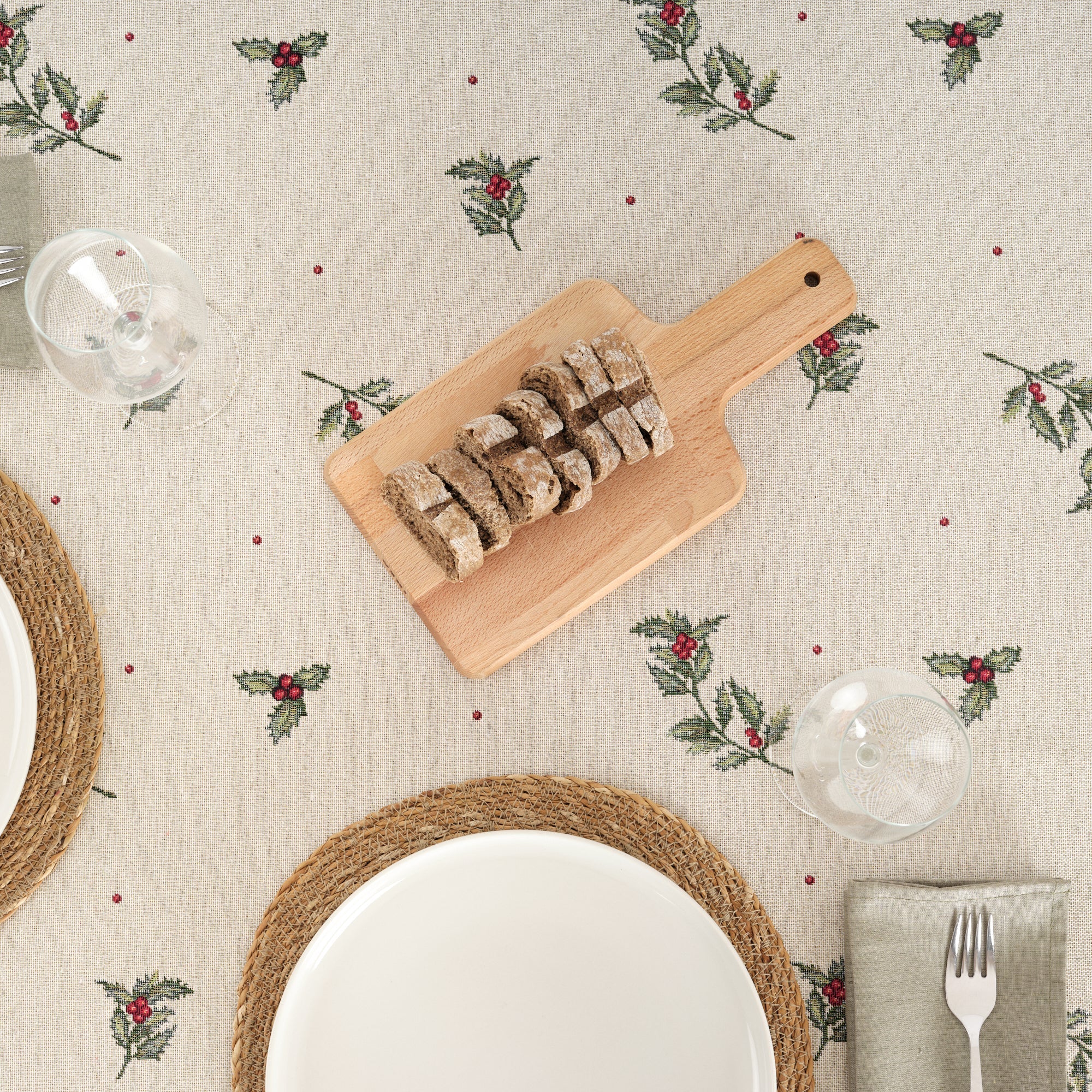 Mantel antimanchas premium jacquard 33712B