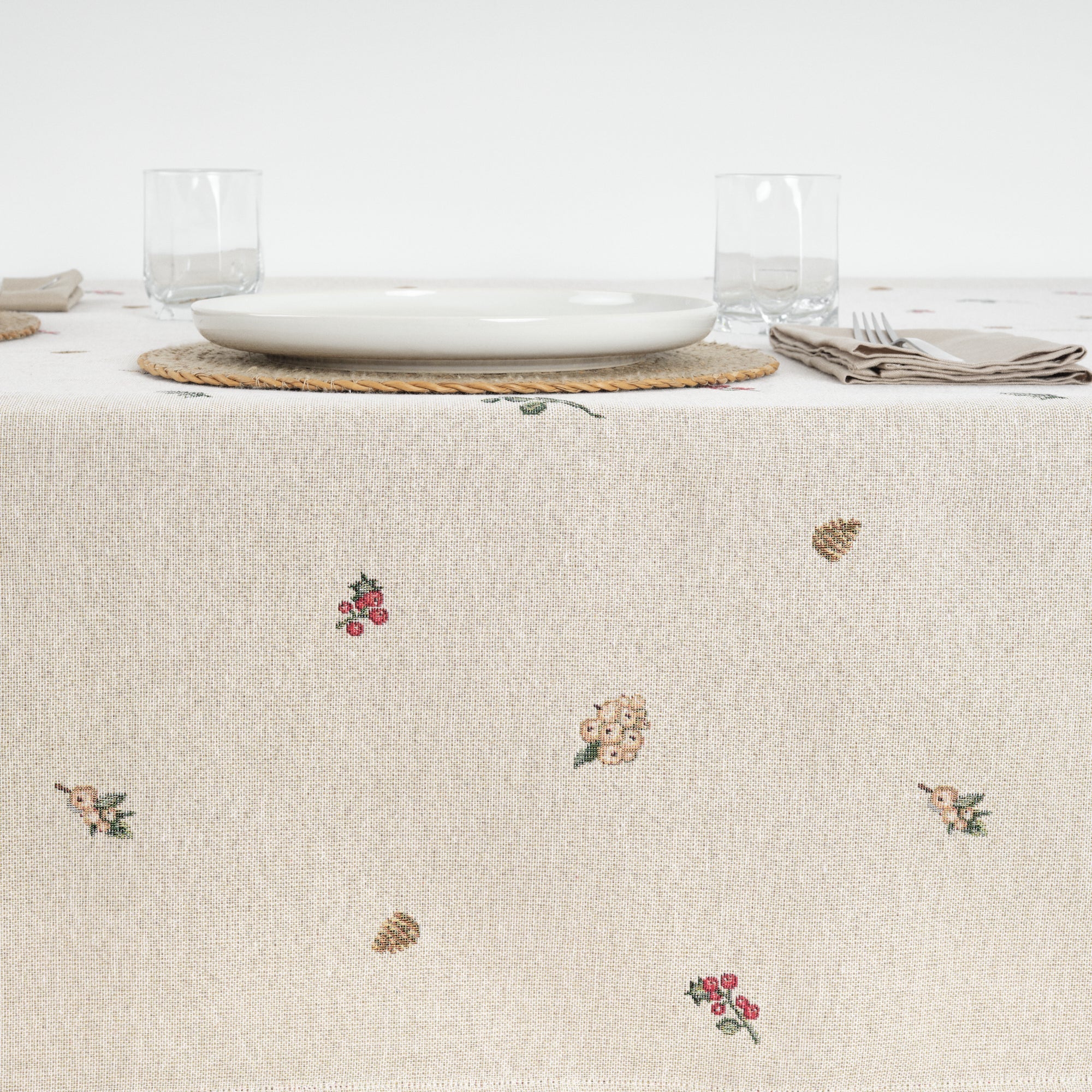 Mantel antimanchas premium jacquard 33713B