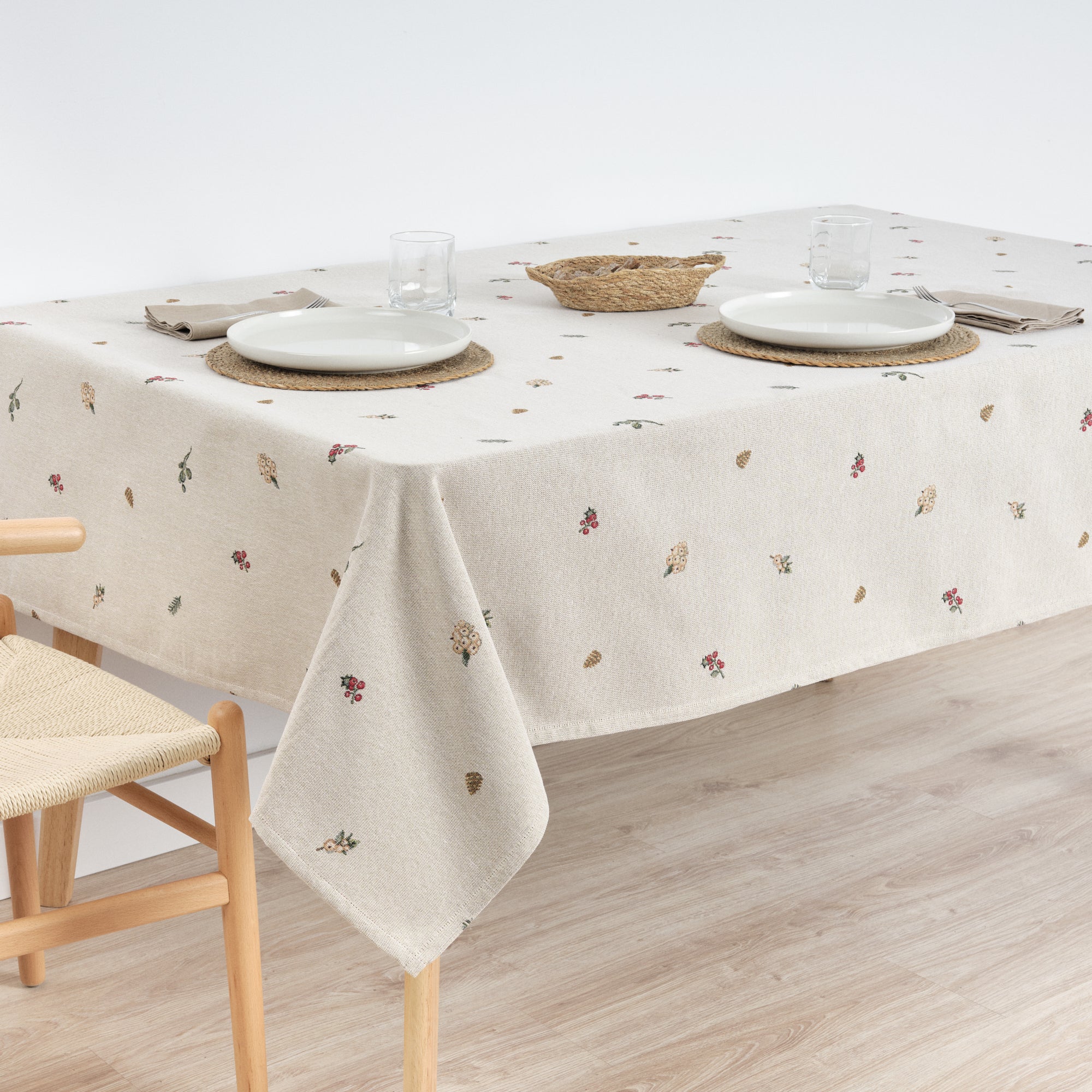 Mantel antimanchas premium jacquard 33713B