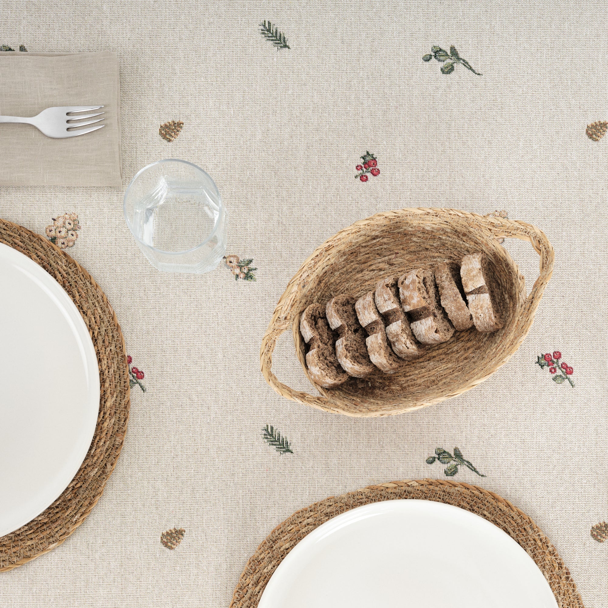 Mantel antimanchas premium jacquard 33713B