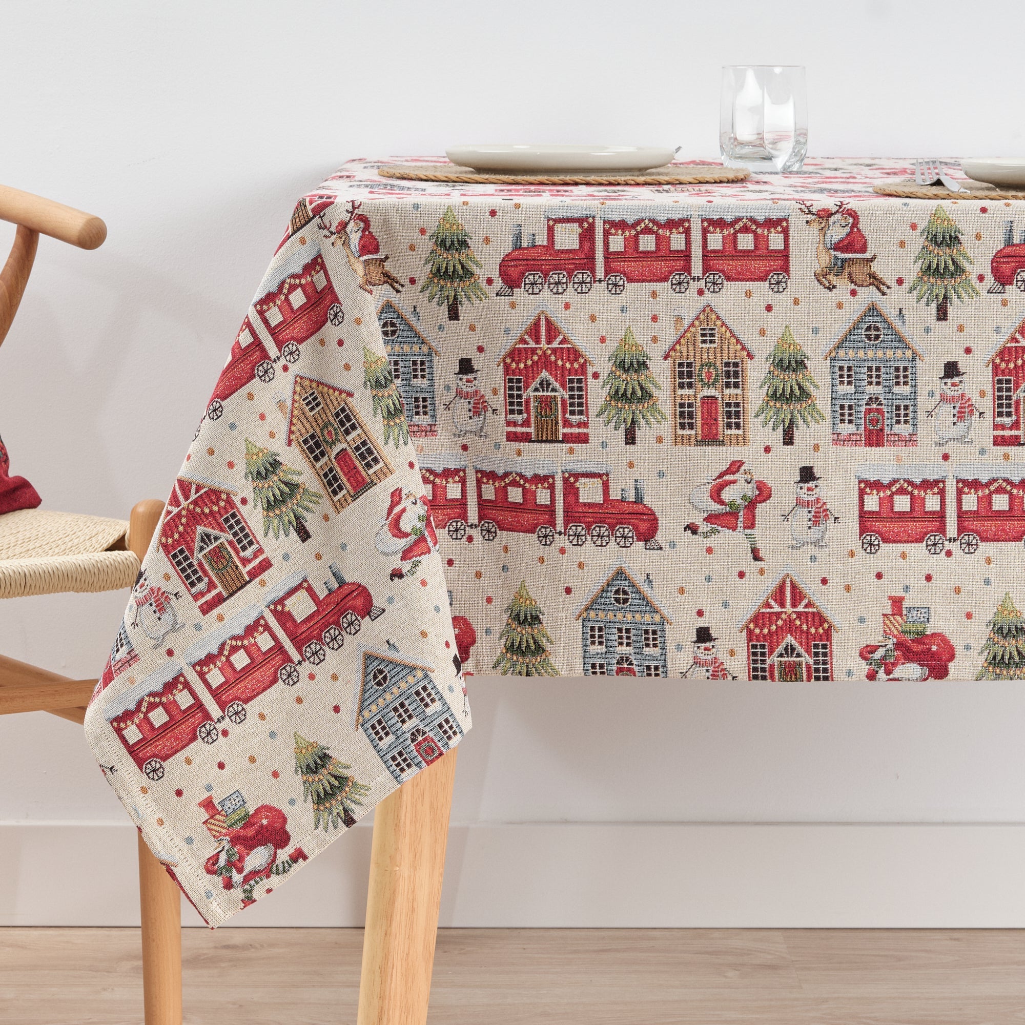 Mantel antimanchas premium jacquard 33761B