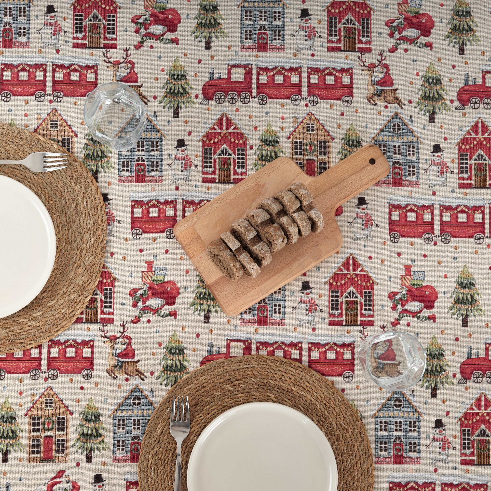 Mantel antimanchas premium jacquard 33761B