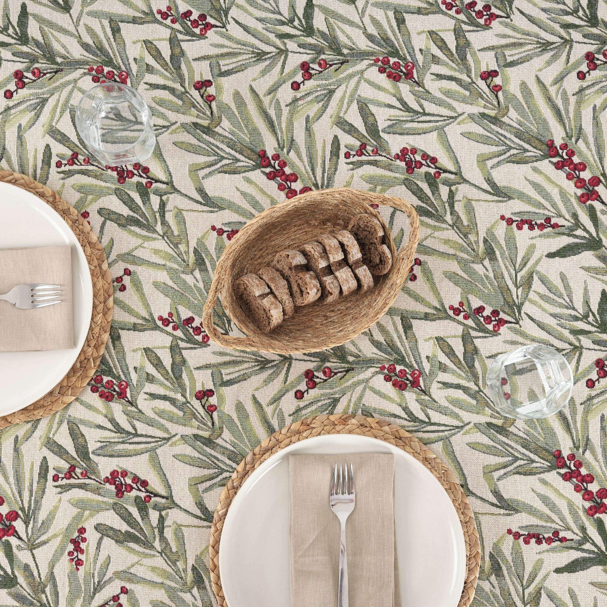 Mantel antimanchas premium jacquard 33721