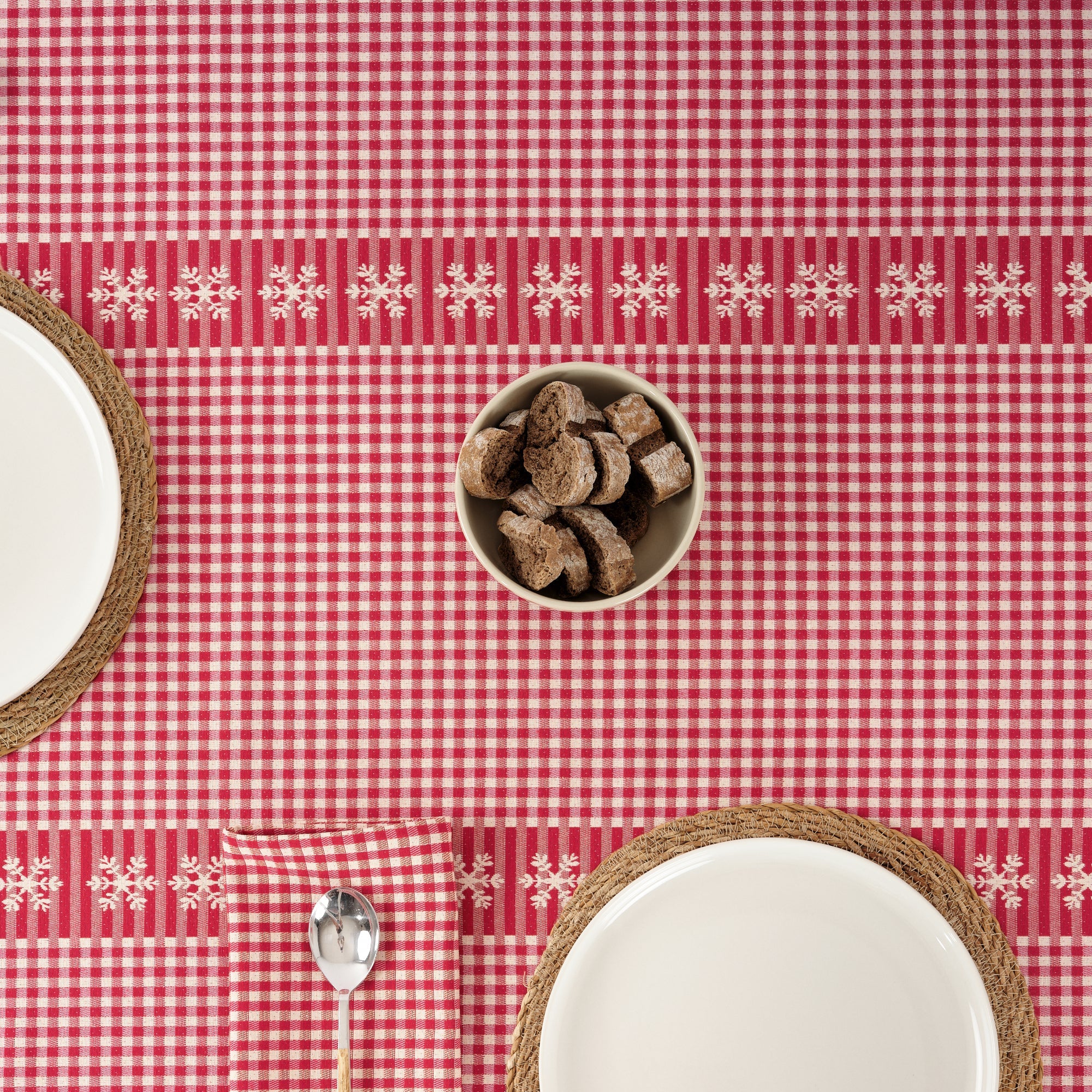 Mantel antimanchas reversible jacquard 33739B