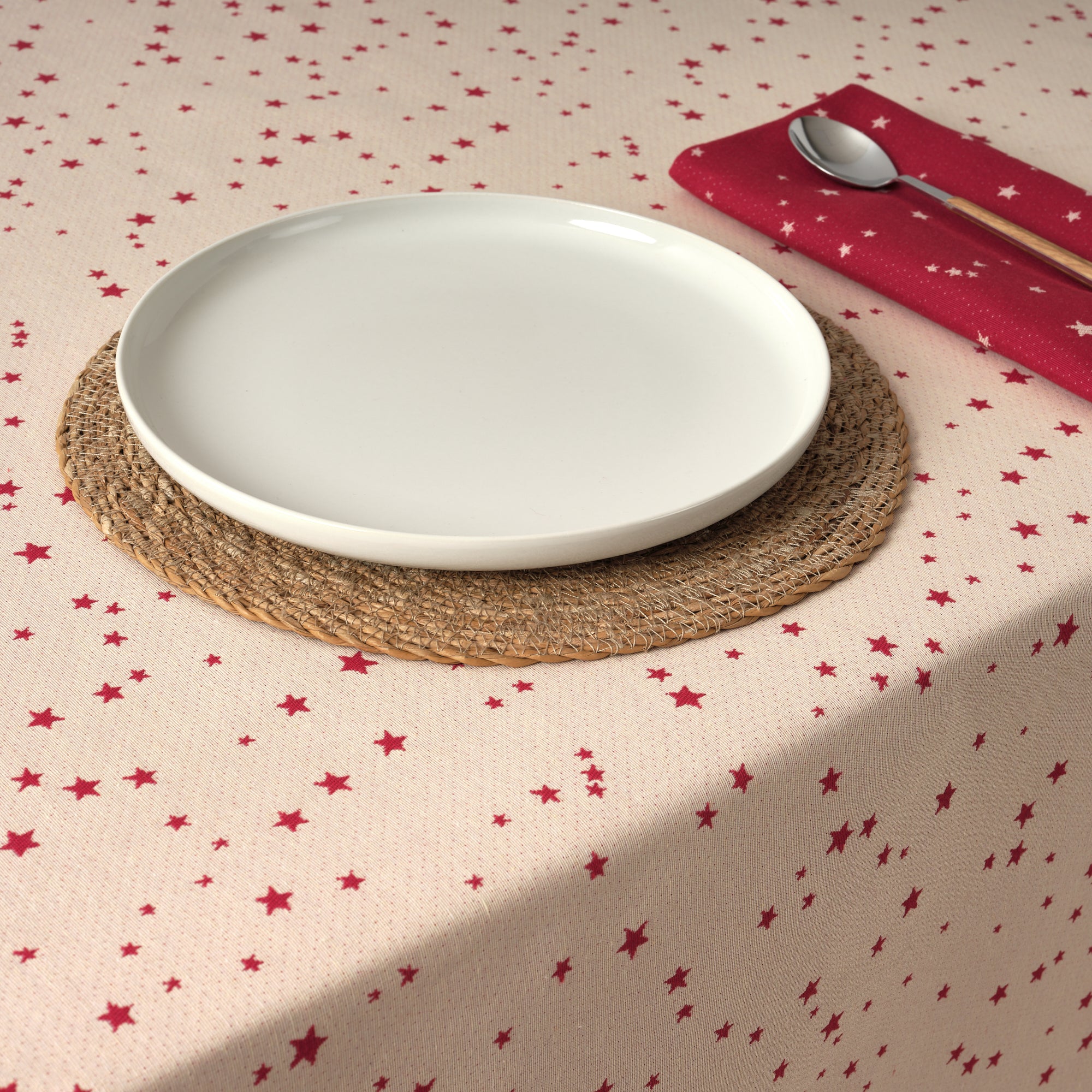 Mantel antimanchas reversible jacquard 33741