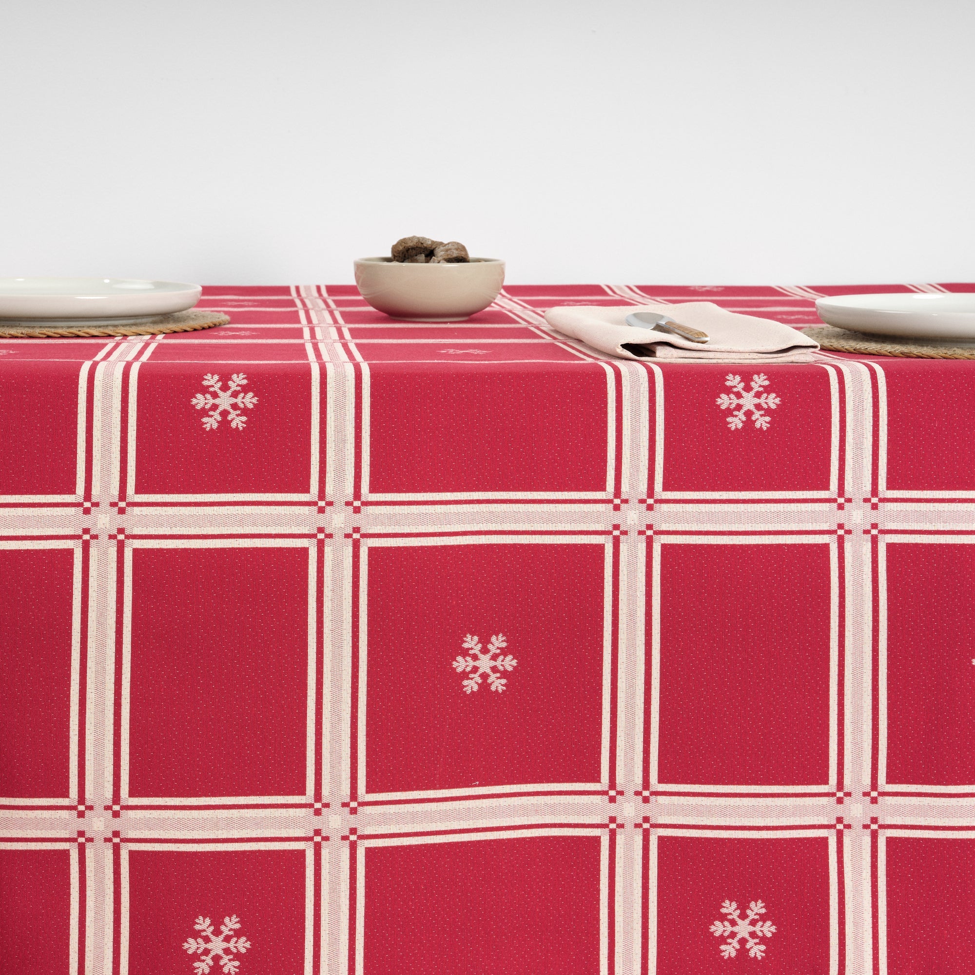 Mantel antimanchas reversible jacquard 33742E