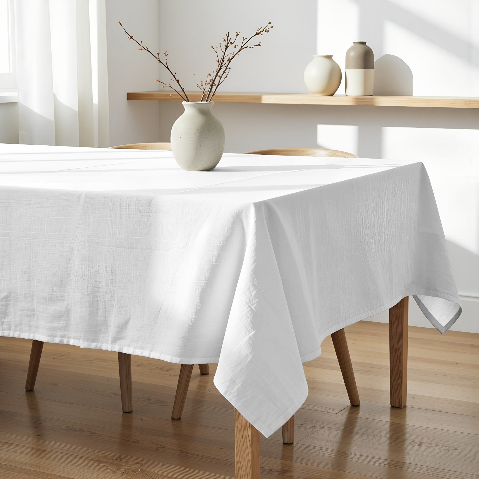 Mantel antimanchas XL Liso blanco 103