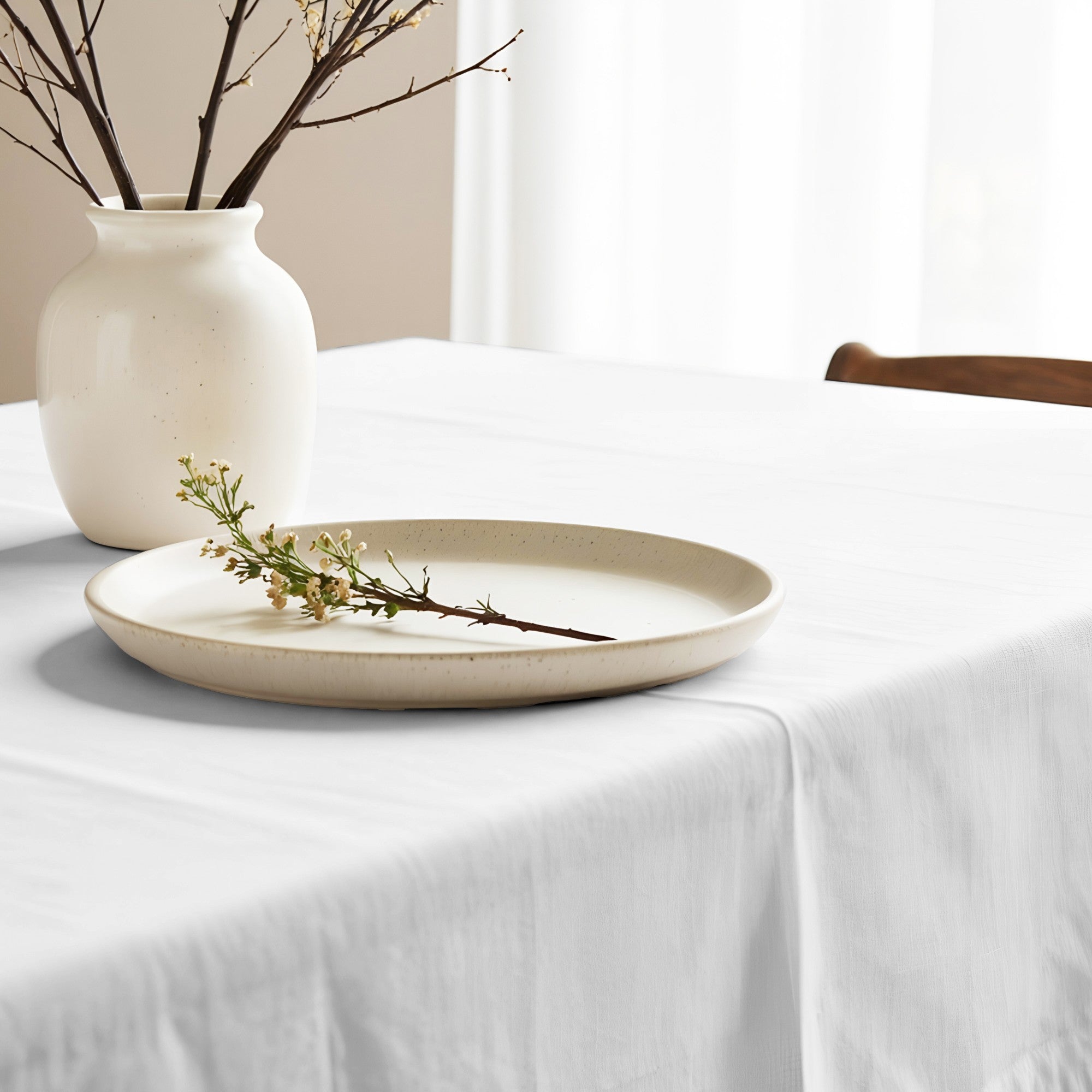 Mantel antimanchas XL Liso blanco 103