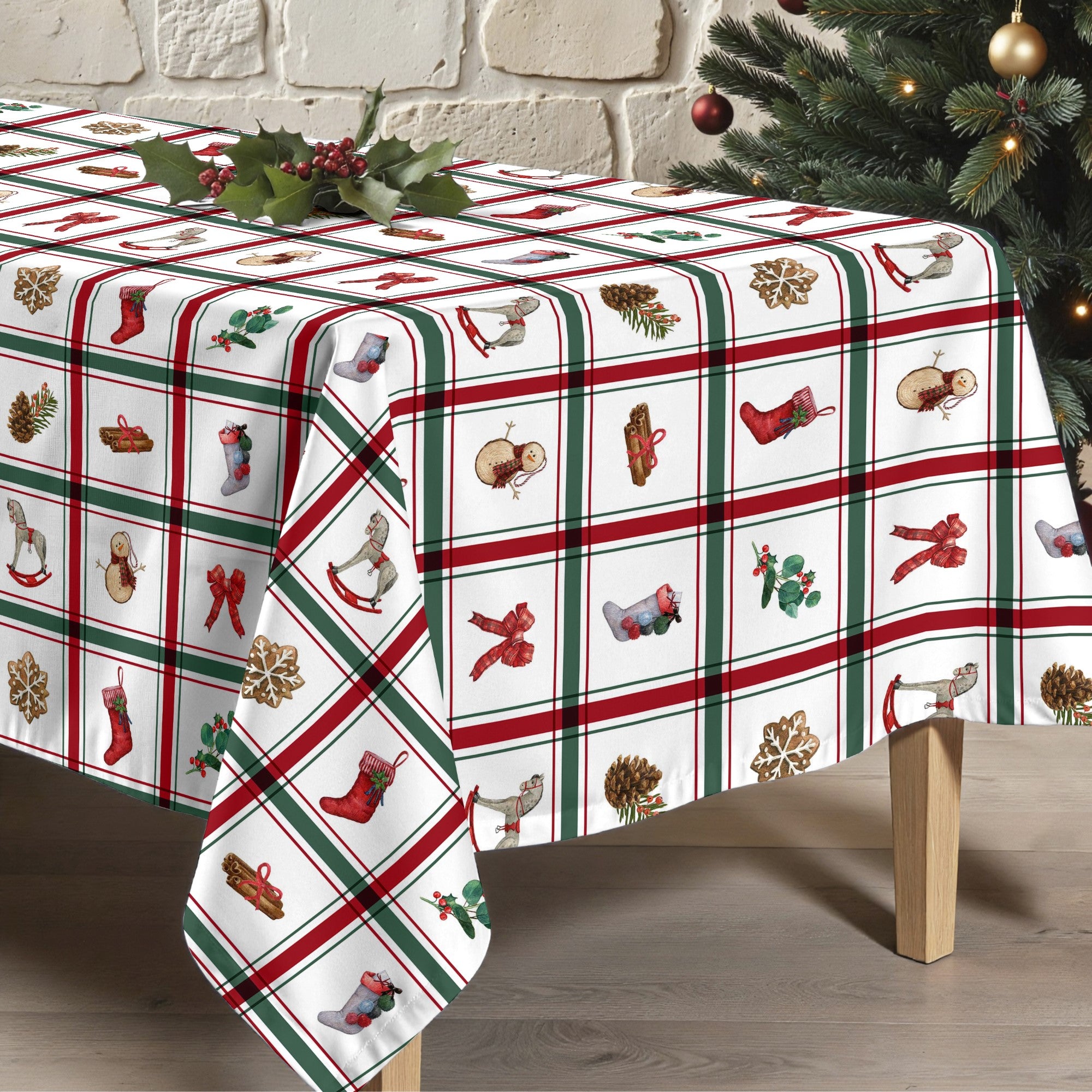 Mantel antimanchas Scottish Christmas 1