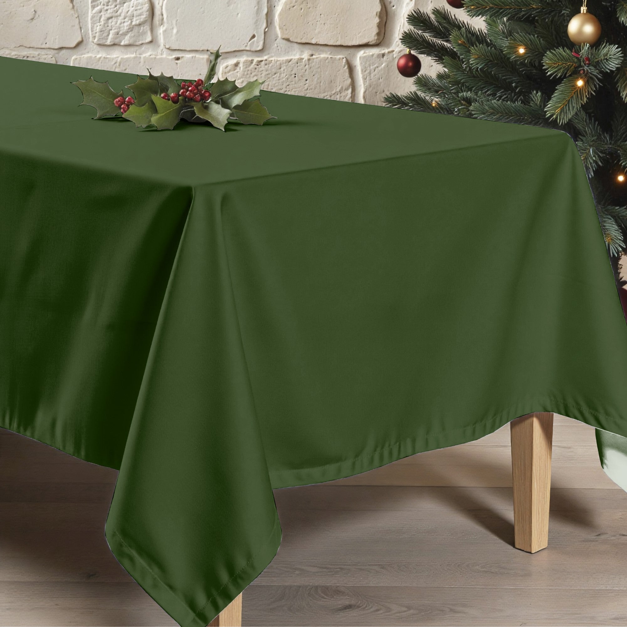 Mantel antimanchas Verde liso