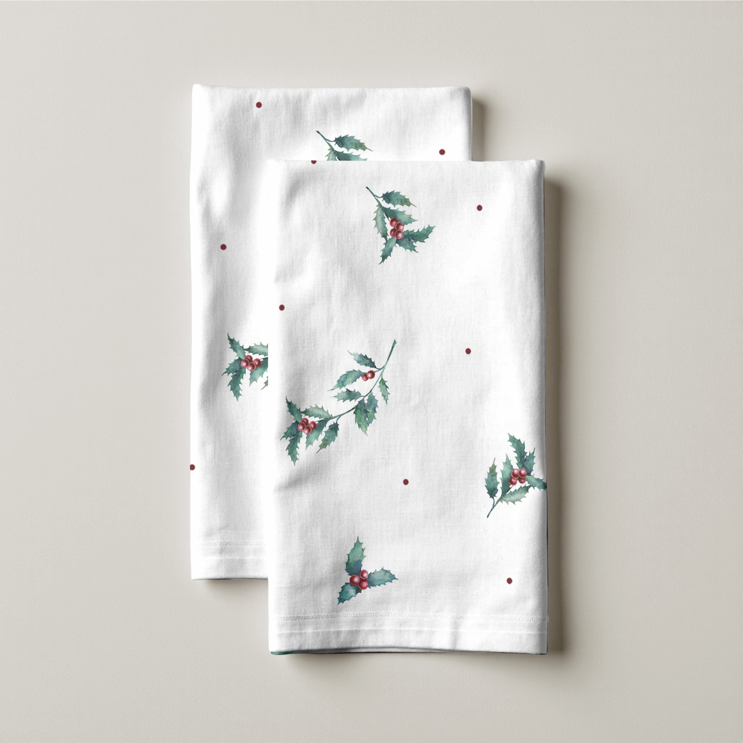 Paño de cocina 100% algodón White Christmas 2