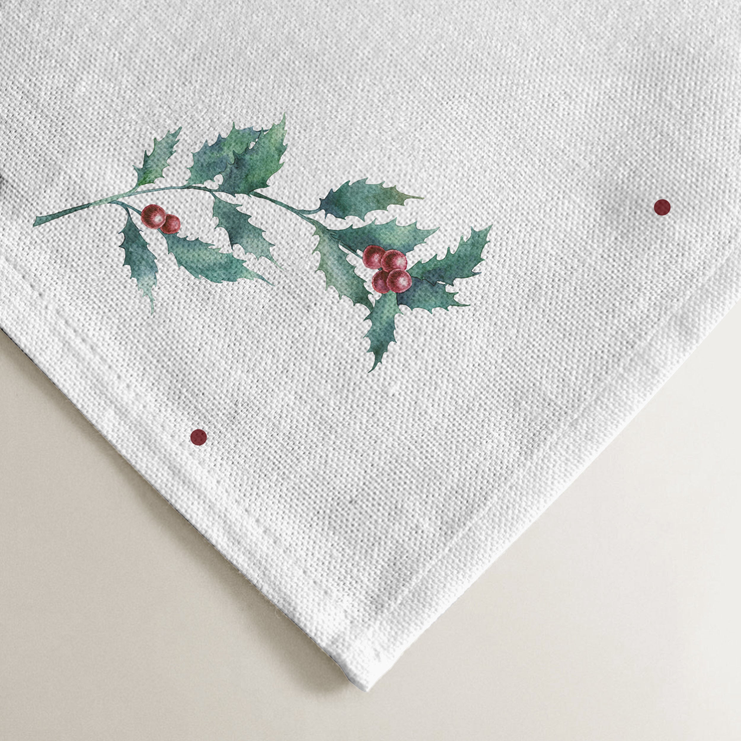 Paño de cocina 100% algodón White Christmas 2