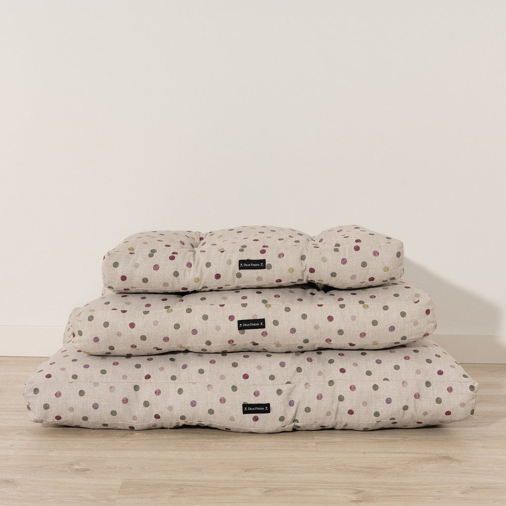 Cama para perros y gatos gruesa y acolchada 100% algodón antimanchas para mascotas 0119-19