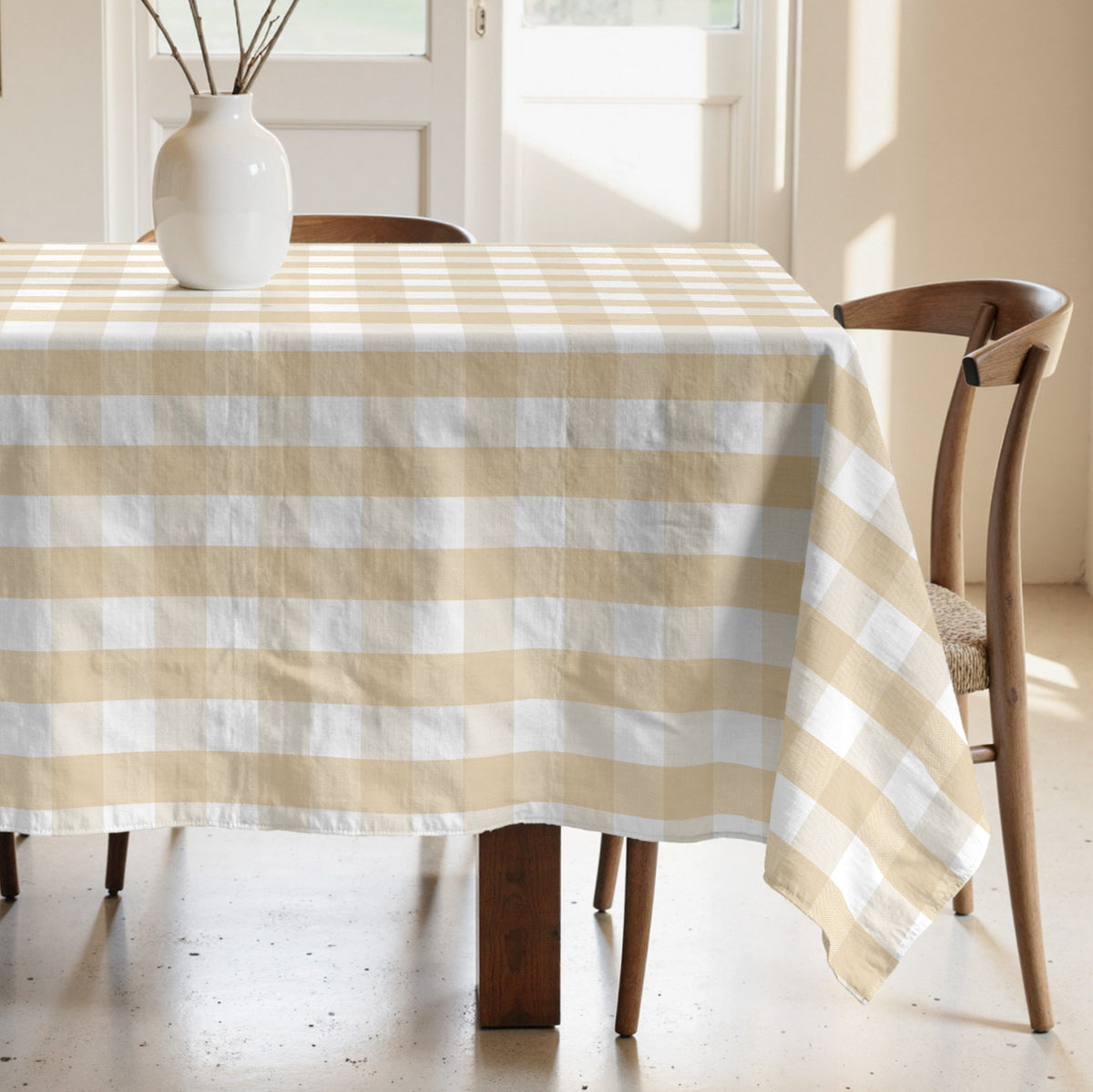 Fleckabweisende Tischdecke 100% Baumwolle 0120-103 – Muaré