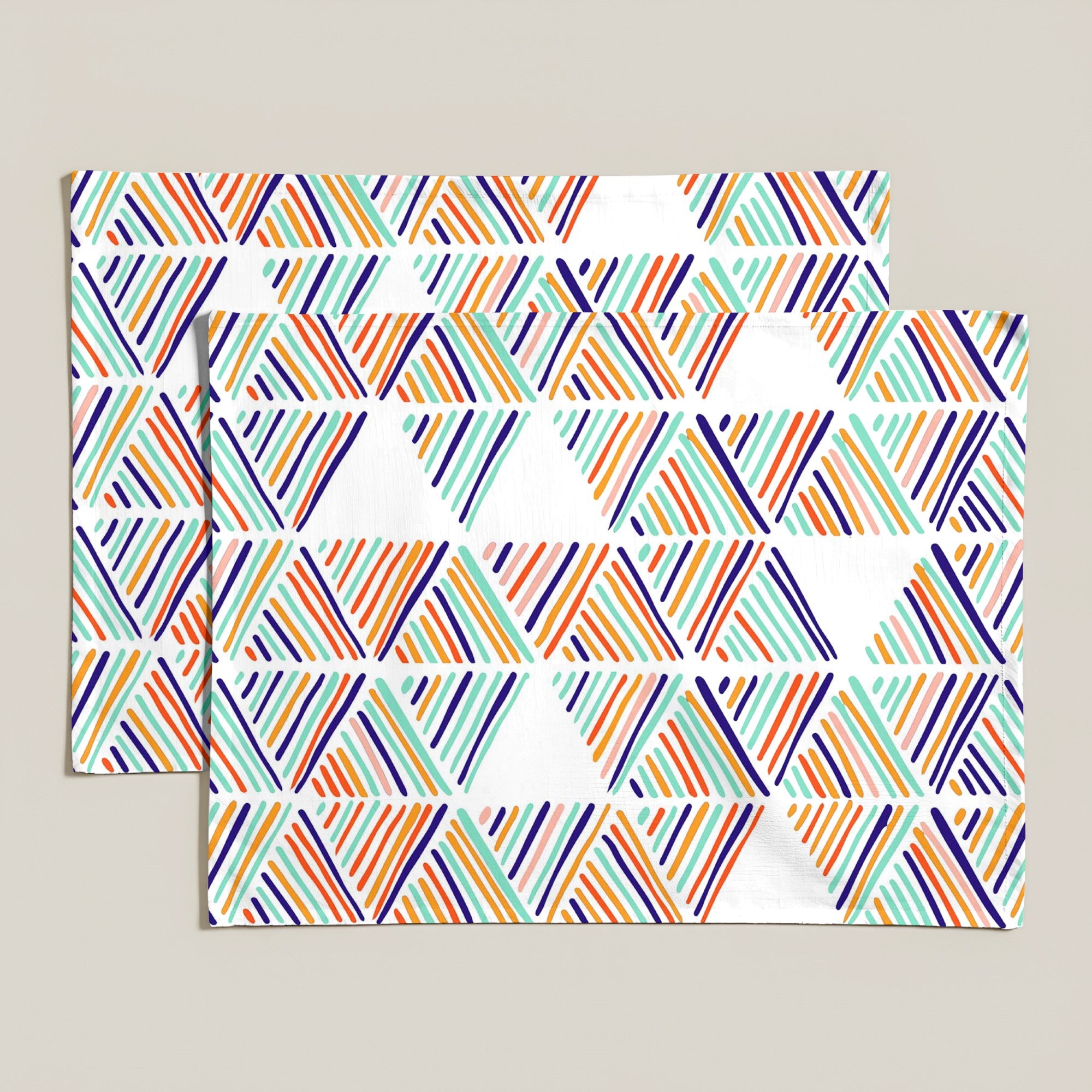 Pack 2 unidades mantel individual resinado 0120-133 100% algodón 45x35 cm