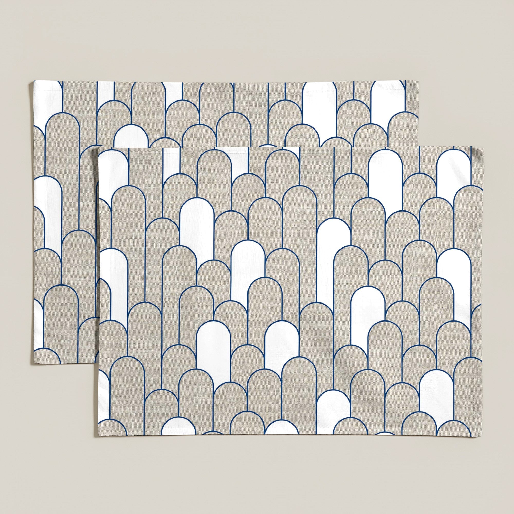 Pack 2 unidades mantel individual resinado 0120-138 100% algodón 45x35 cm