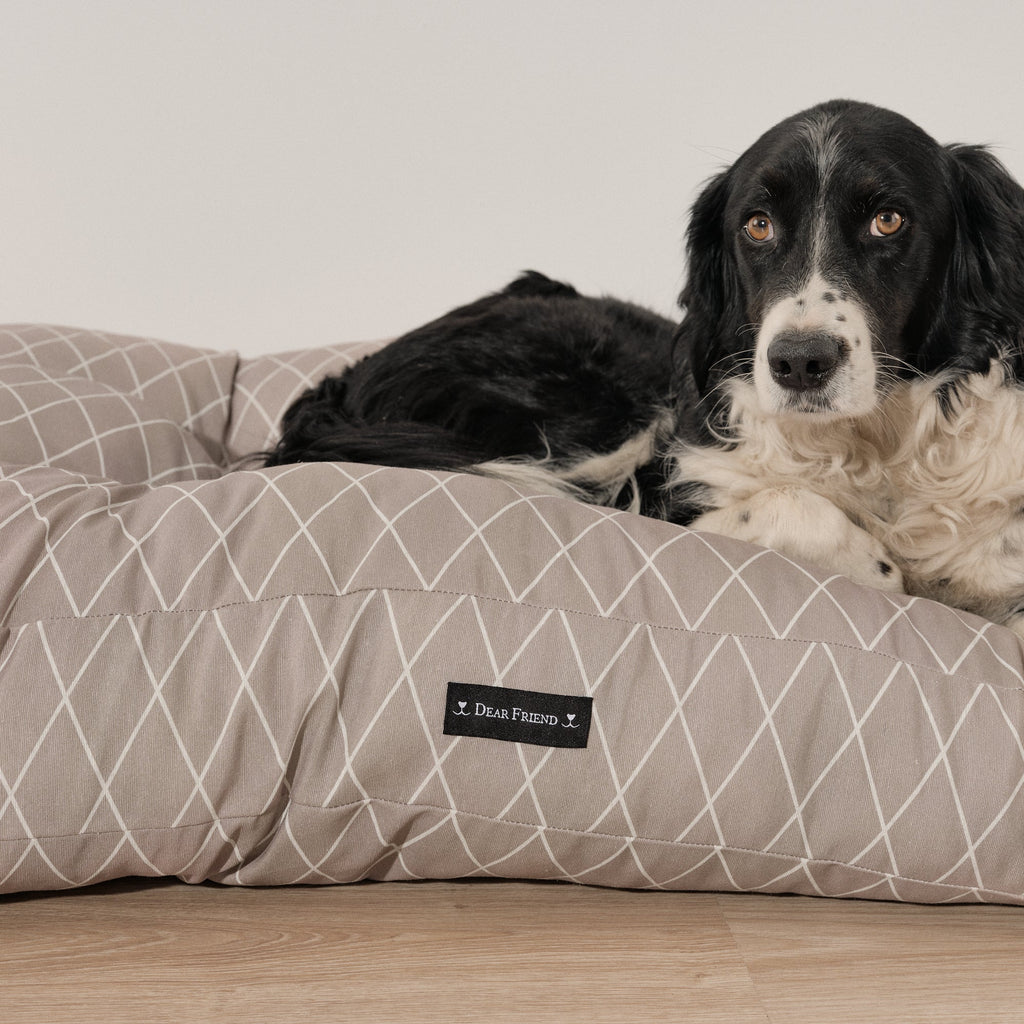 Cama para perros y gatos gruesa y acolchada 100% algodón antimanchas para mascotas 0120-295