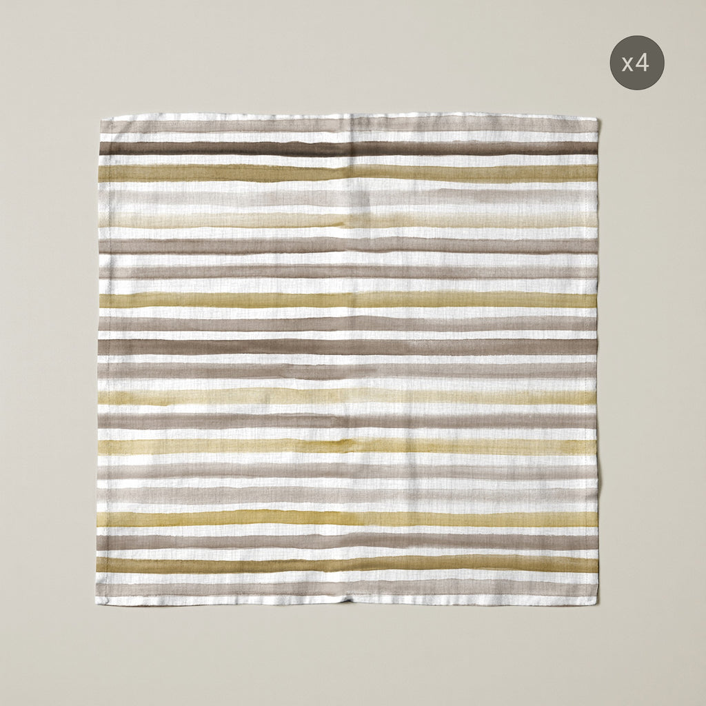 Pack de 4 unidades servilletas Naiara Marrón