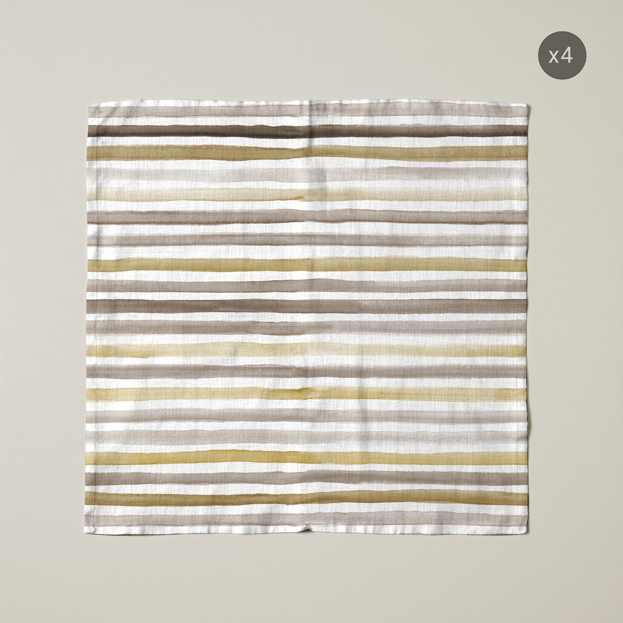 Pack de 4 unidades servilletas Naiara Marrón