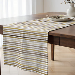 Camino de mesa 100% algodón Naiara Marrón 50x150 cm