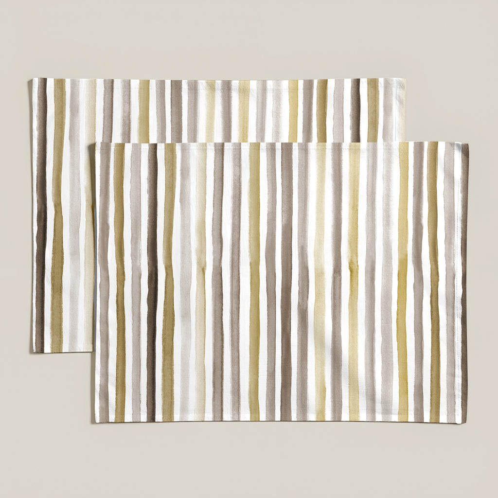 Pack 2 unidades mantel individual Naiara Marrón 50x40 cm