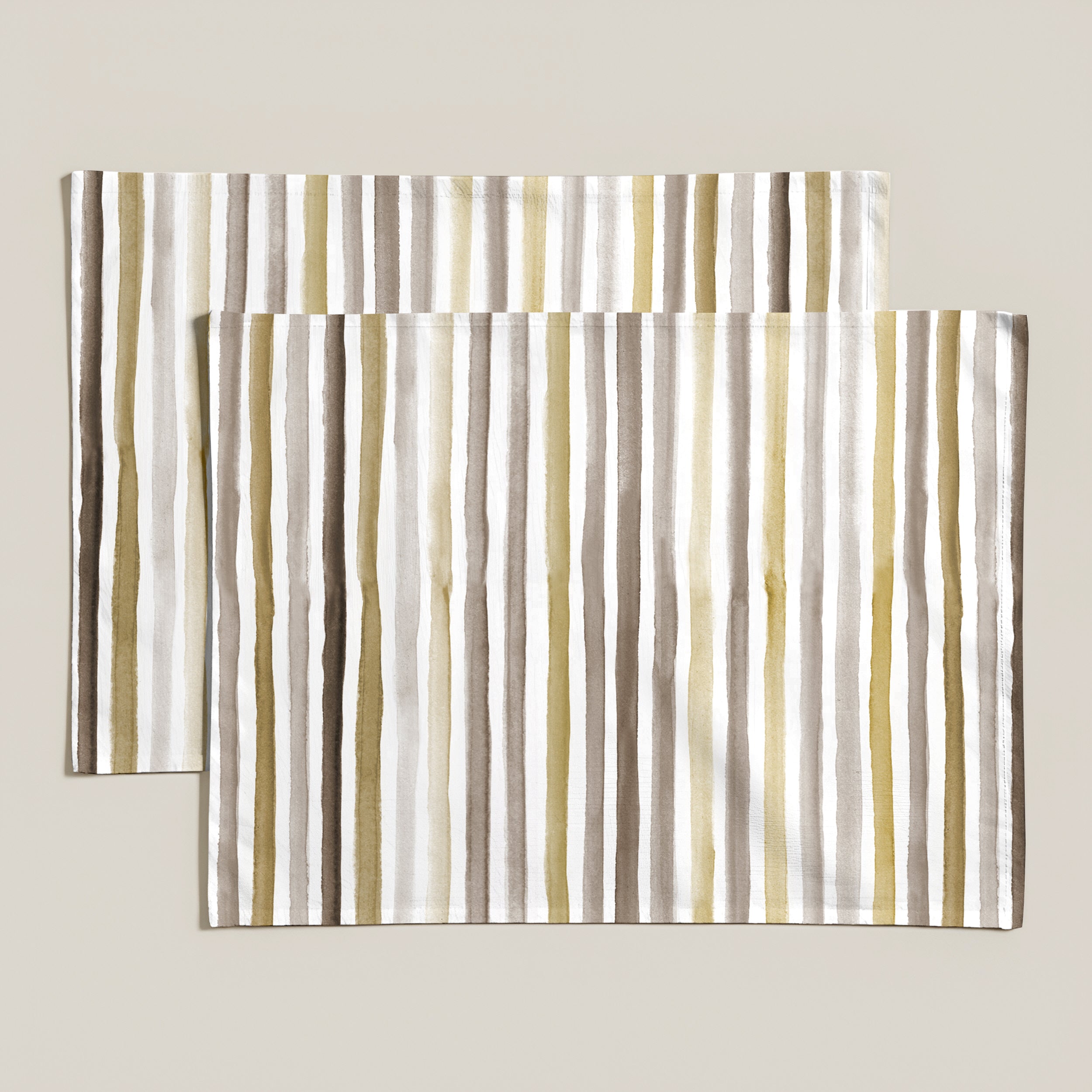 Pack 2 unidades mantel individual Naiara Marrón 50x40 cm