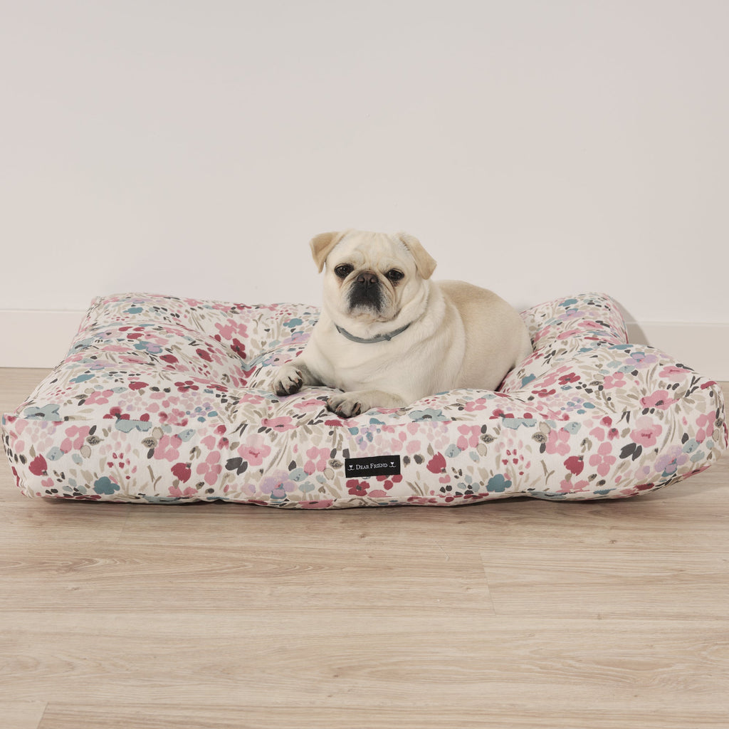 Cama para perros y gatos gruesa y acolchada 100% algodón antimanchas para mascotas 0120-52