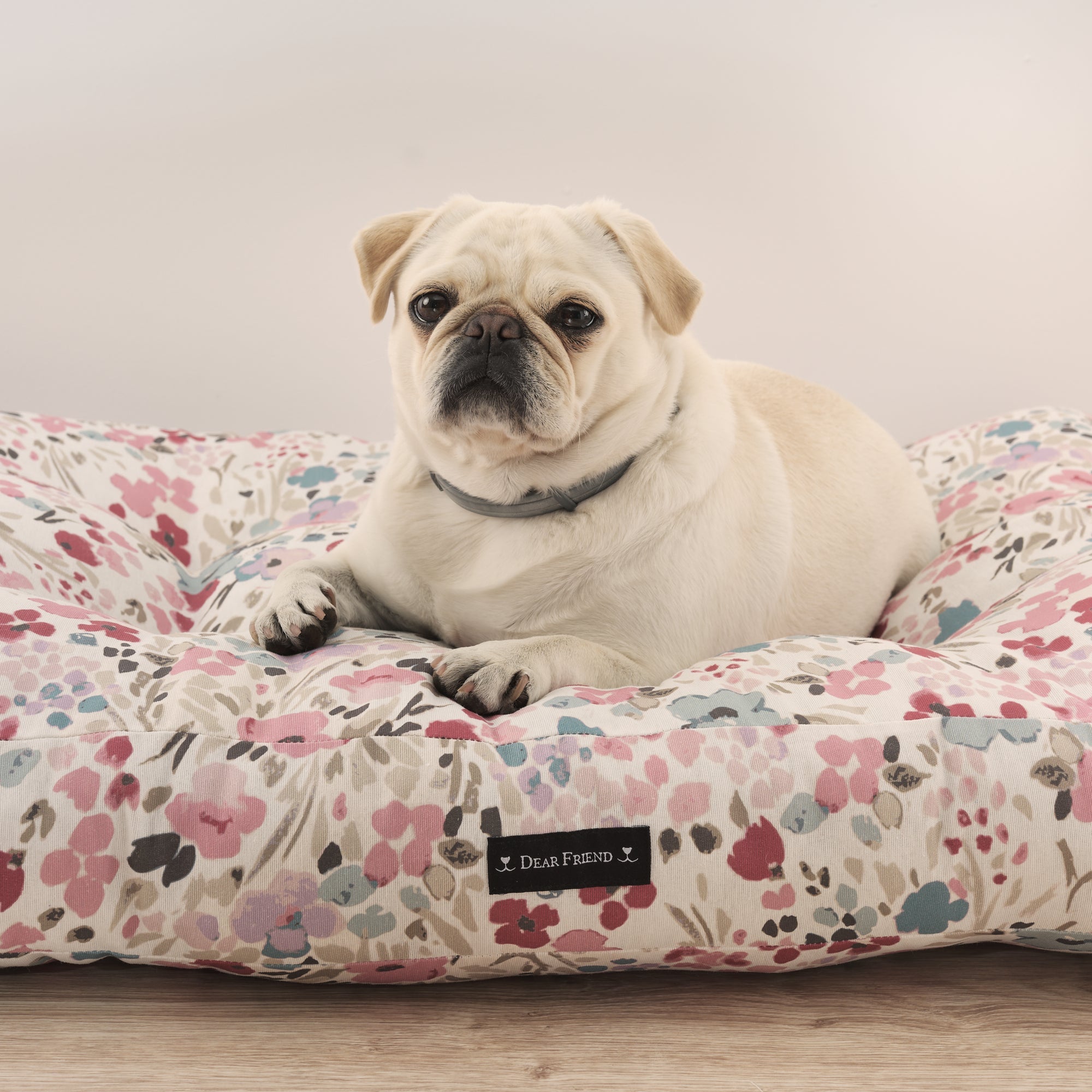 Cama para perros y gatos gruesa y acolchada 100% algodón antimanchas para mascotas 0120-52