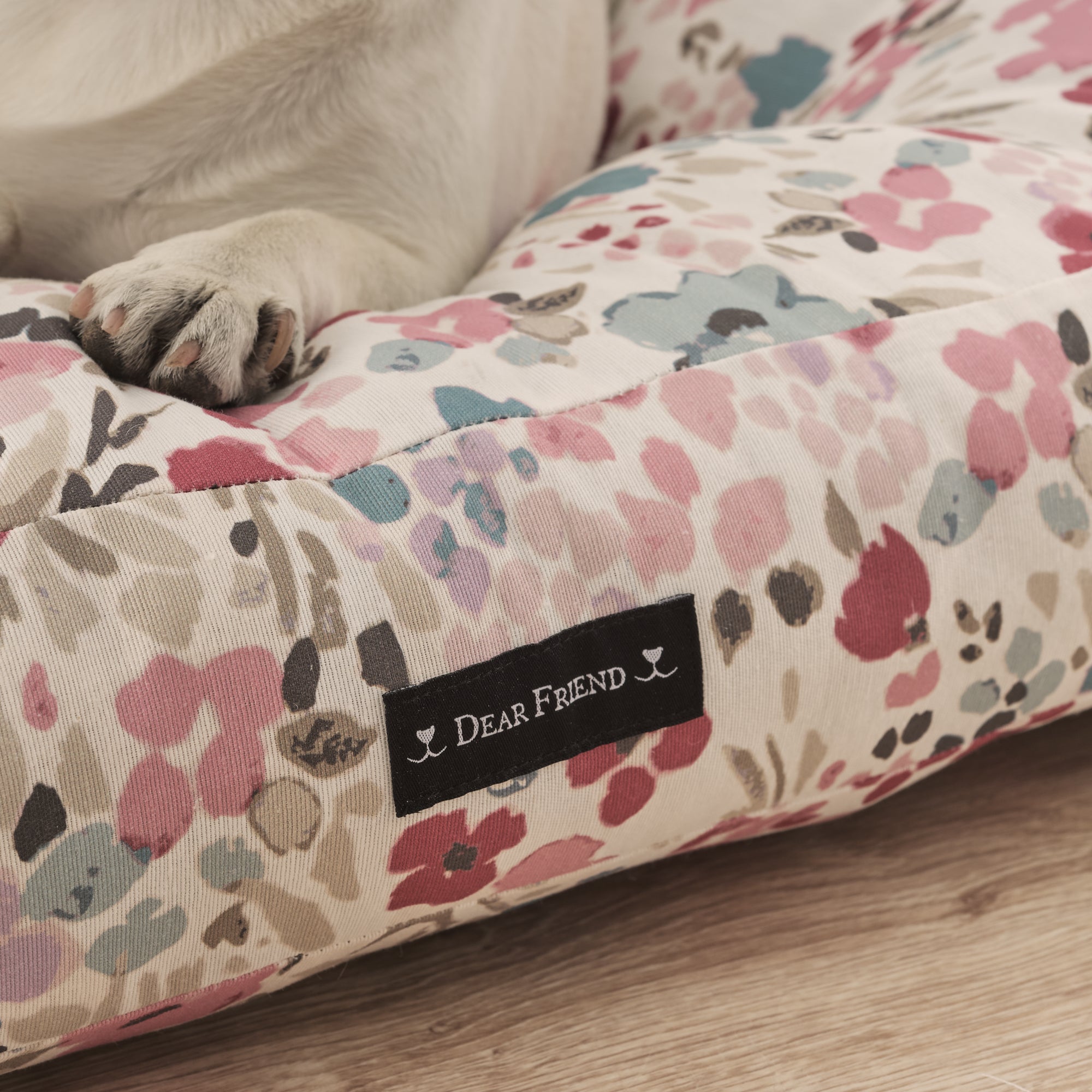 Cama para perros y gatos gruesa y acolchada 100% algodón antimanchas para mascotas 0120-52