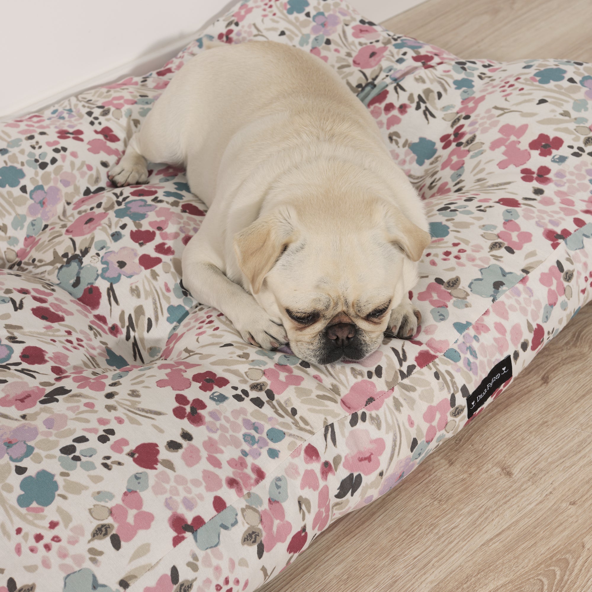 Cama para perros y gatos gruesa y acolchada 100% algodón antimanchas para mascotas 0120-52