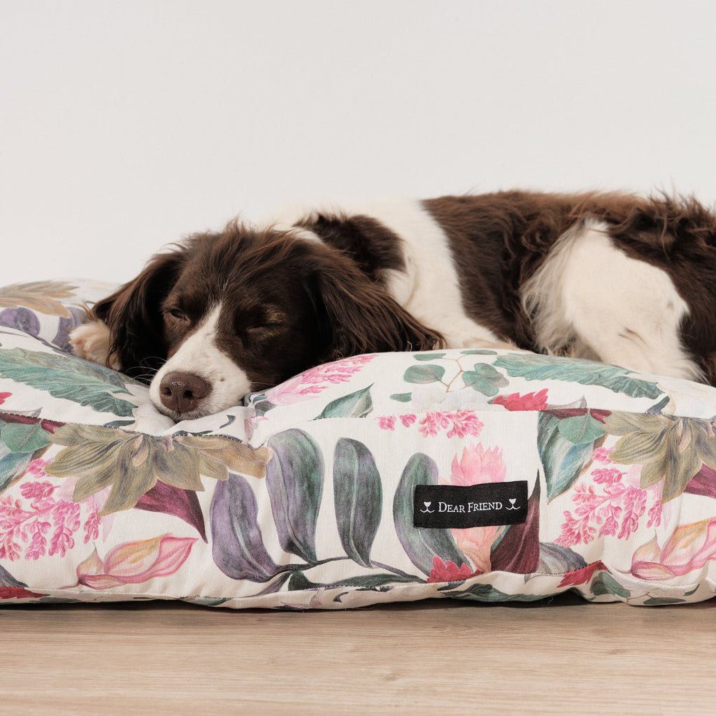 Cama para perros y gatos gruesa y acolchada 100% algodón antimanchas para mascotas 0318-105 Red