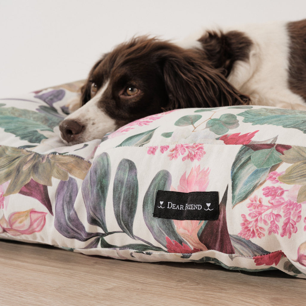 Cama para perros y gatos gruesa y acolchada 100% algodón antimanchas para mascotas 0318-105 Red