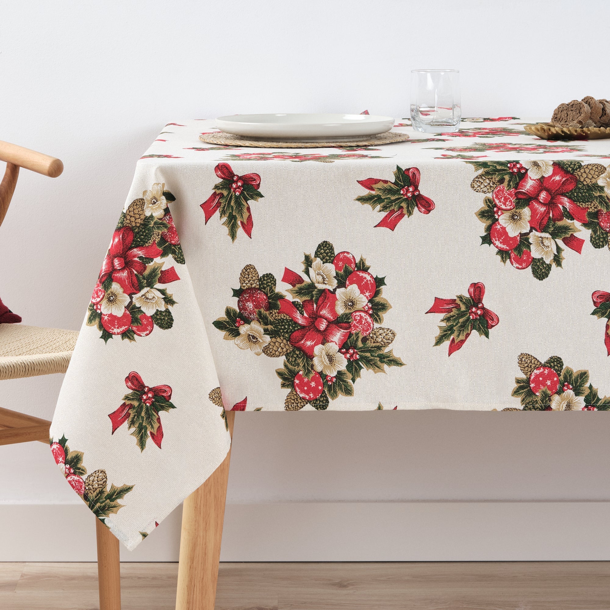 Mantel impermeable antimanchas algodón-lurex Nativitatis 1 Oro
