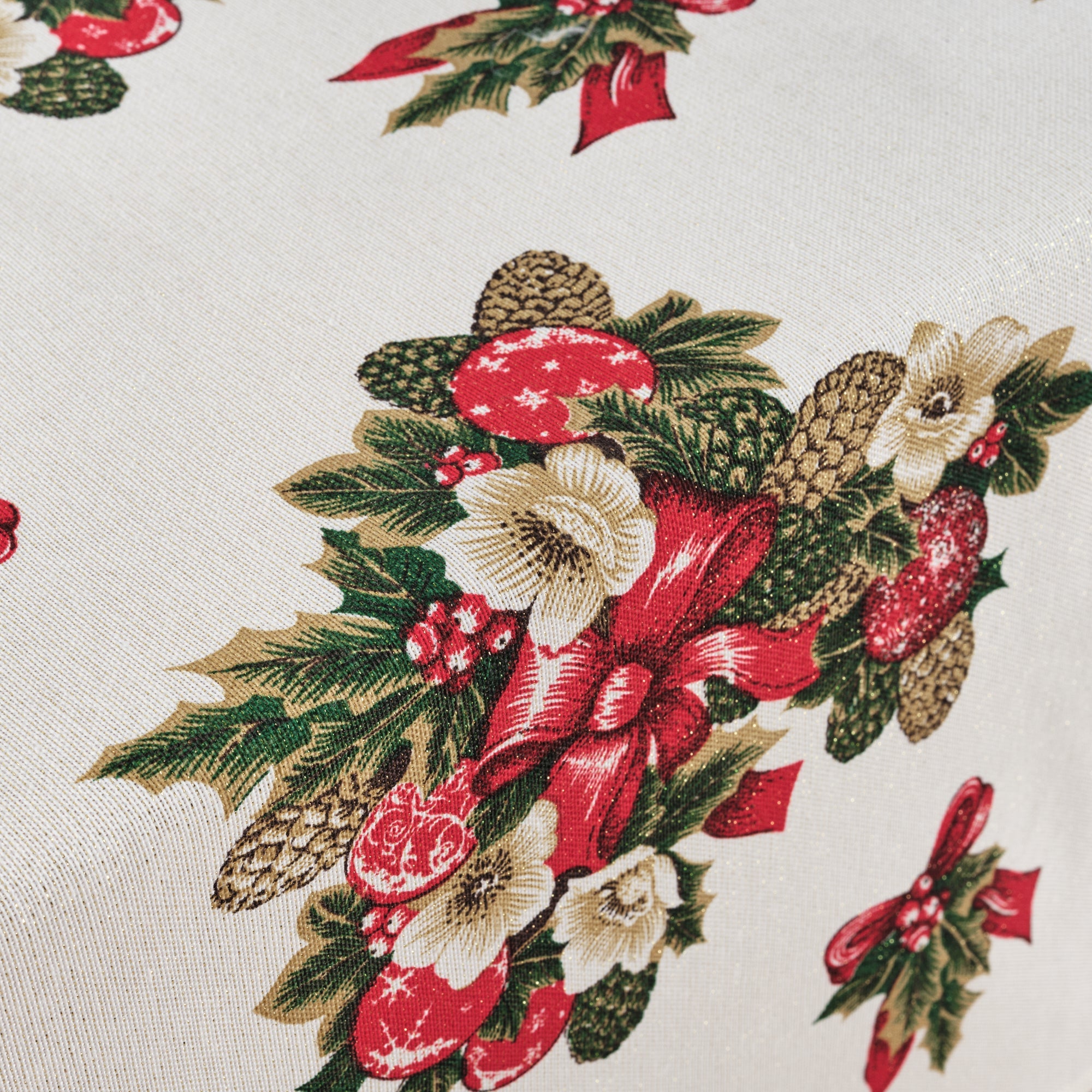 Mantel impermeable antimanchas algodón-lurex Nativitatis 1 Oro