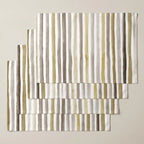 Mantel individual antimanchas pack 4 unidades Naiara Marrón