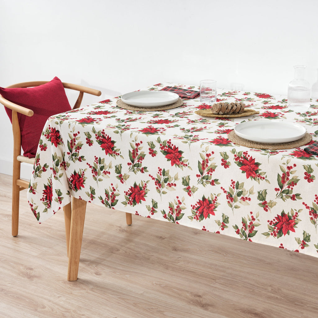 Mantel impermeable antimanchas algodón-lurex Nativitatis 3 Oro