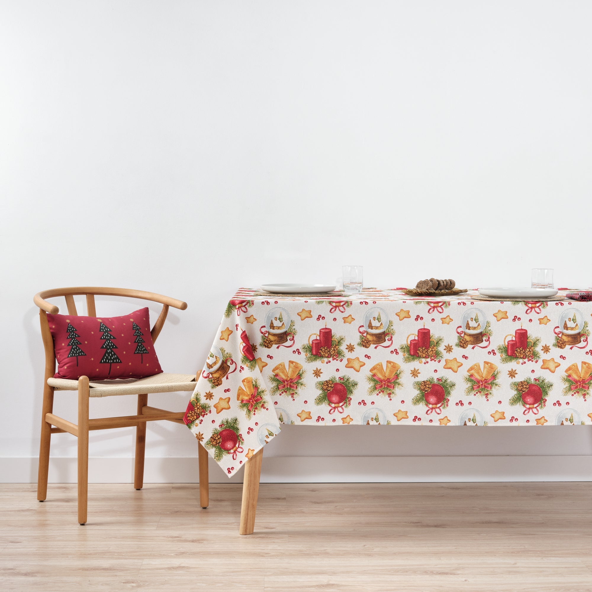 Mantel impermeable antimanchas algodón-lurex Nativitatis 4 Oro