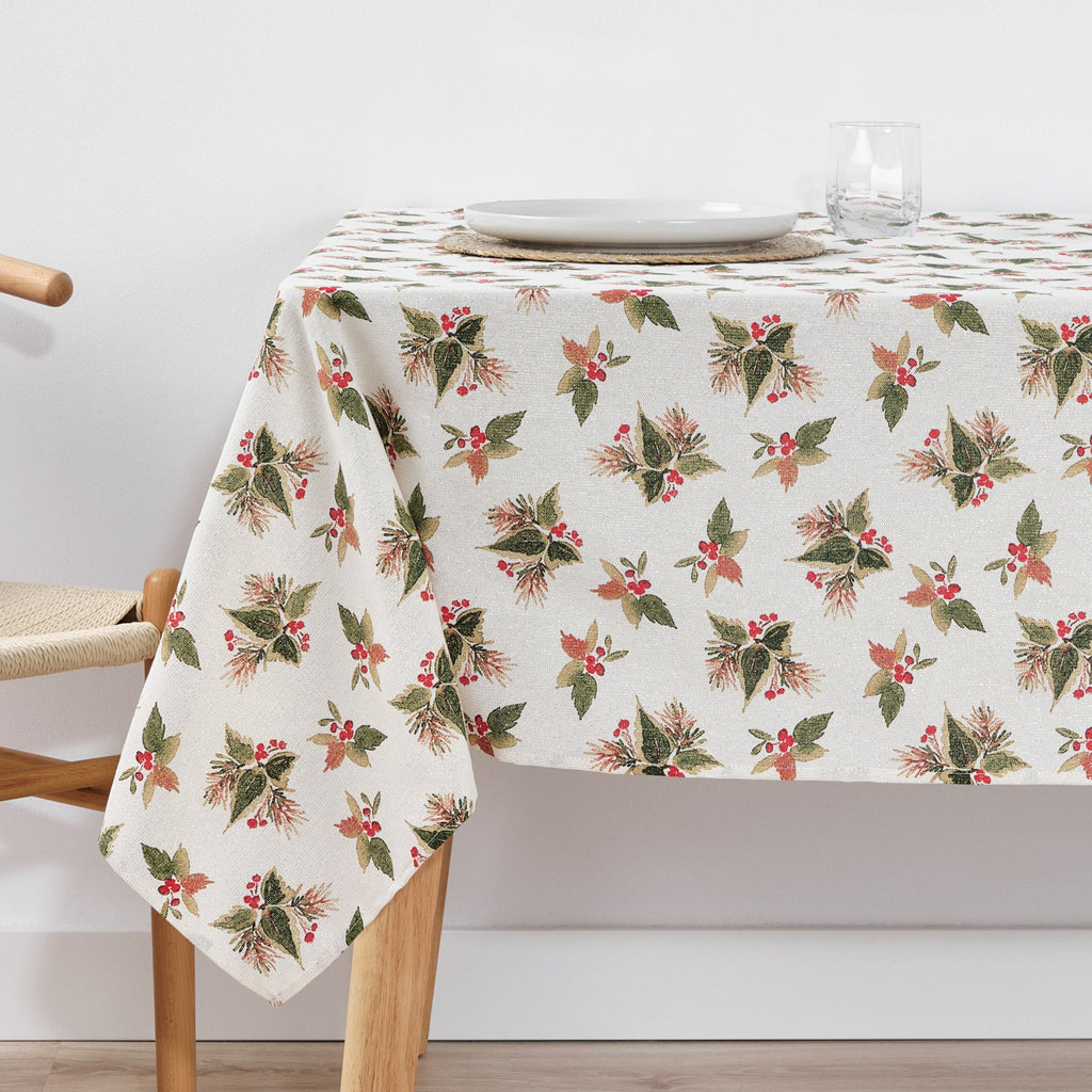 Mantel impermeable antimanchas algodón-lurex Nativitatis 2 Oro