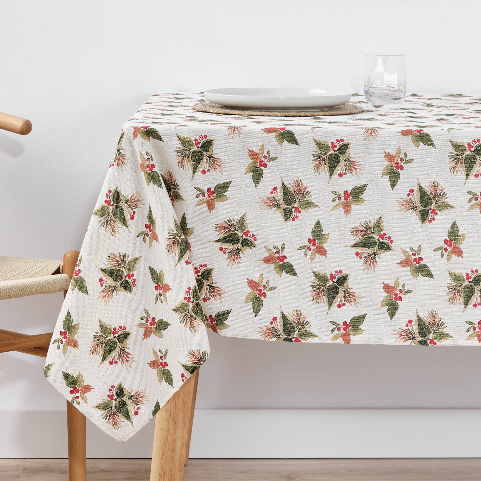 Mantel impermeable antimanchas algodón-lurex Nativitatis 2 Oro