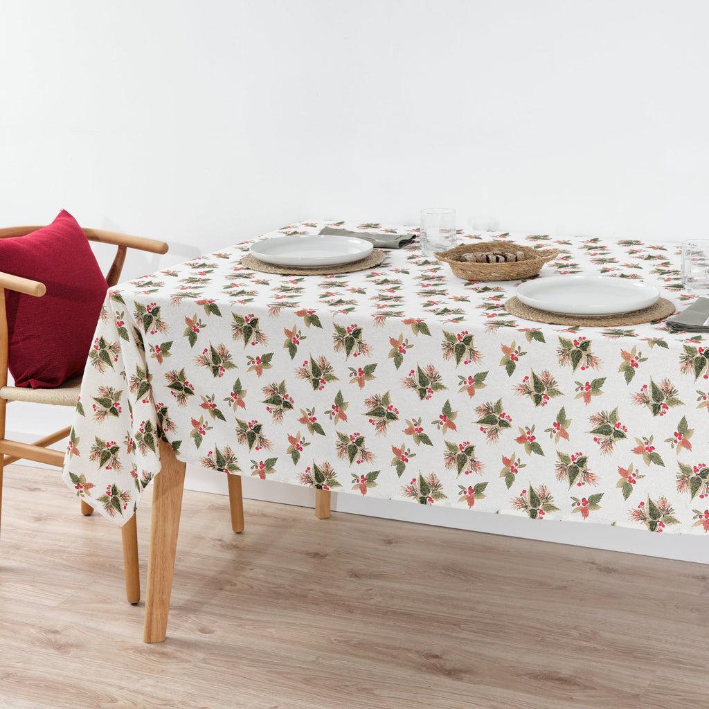 Mantel impermeable antimanchas algodón-lurex Nativitatis 2 Oro