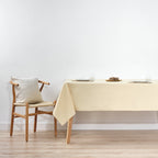 Mantel impermeable antimanchas algodón-lurex Beig Oro