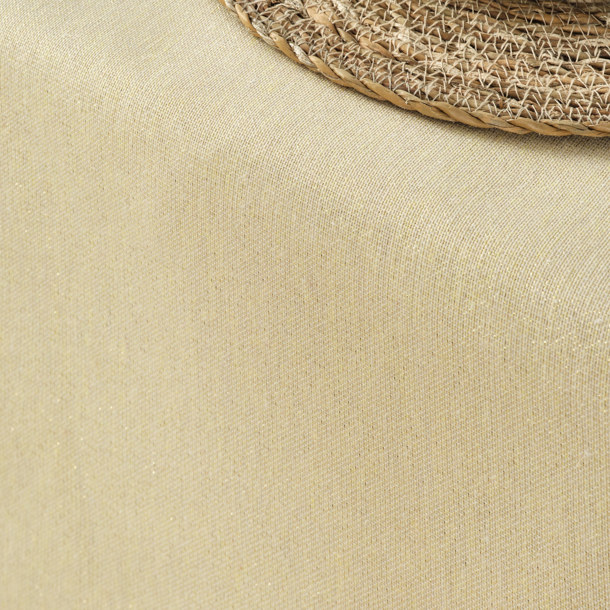 Mantel impermeable antimanchas algodón-lurex Beig Oro