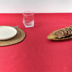 Mantel impermeable antimanchas algodón-lurex Rojo Oro