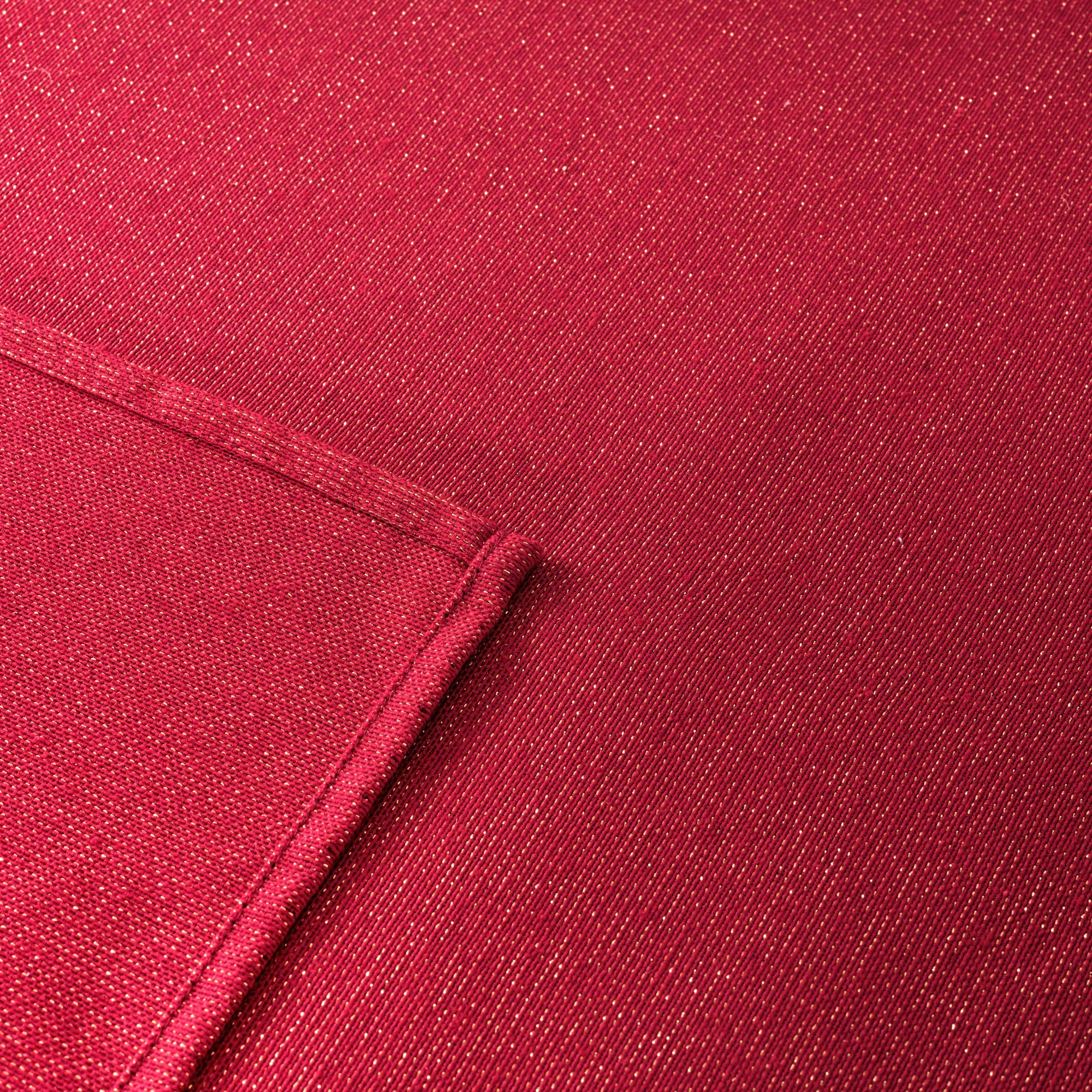 Mantel impermeable antimanchas algodón-lurex Rojo Oro