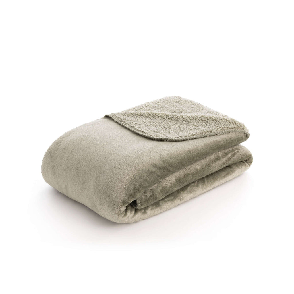 Manta Reversible Sedalina & Sherpa – Extra Suave, Gruesa y Ultra Acogedora Army Green