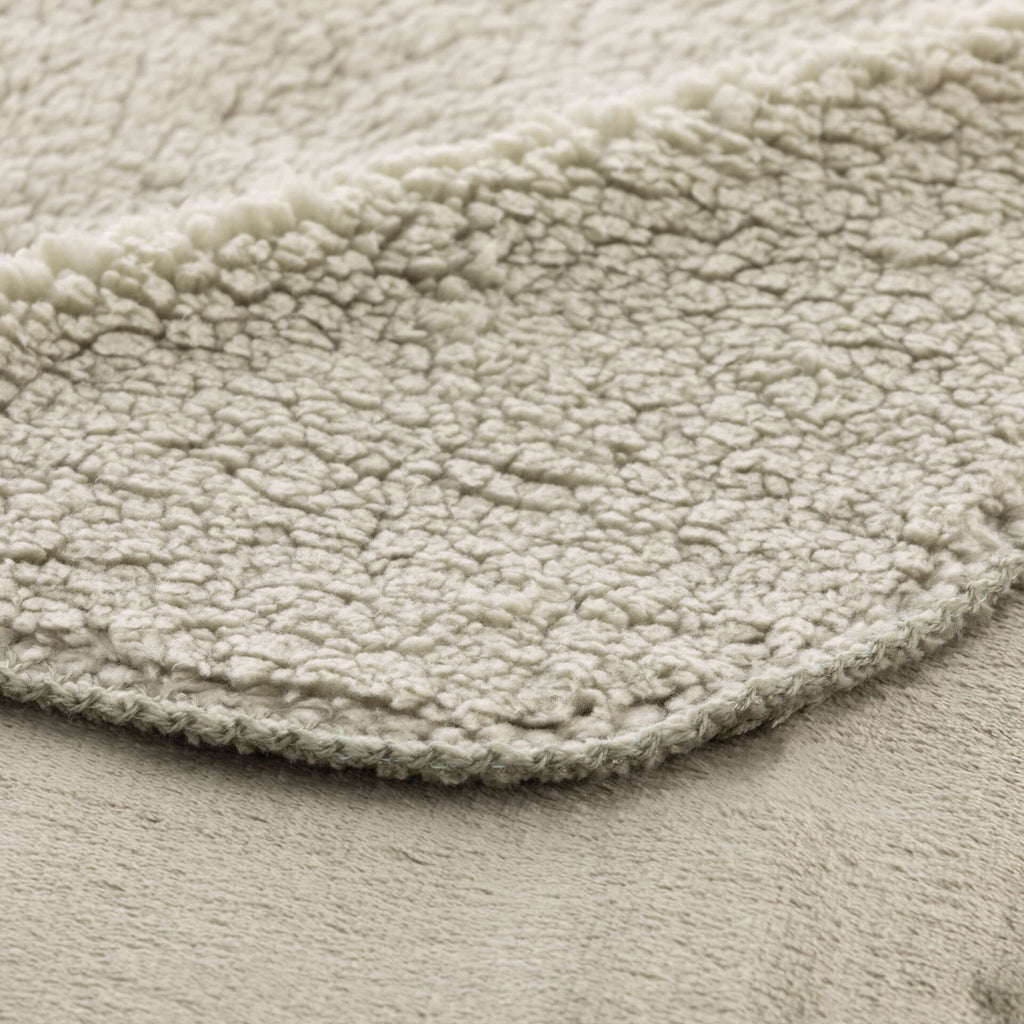 Manta Reversible Sedalina & Sherpa – Extra Suave, Gruesa y Ultra Acogedora Army Green