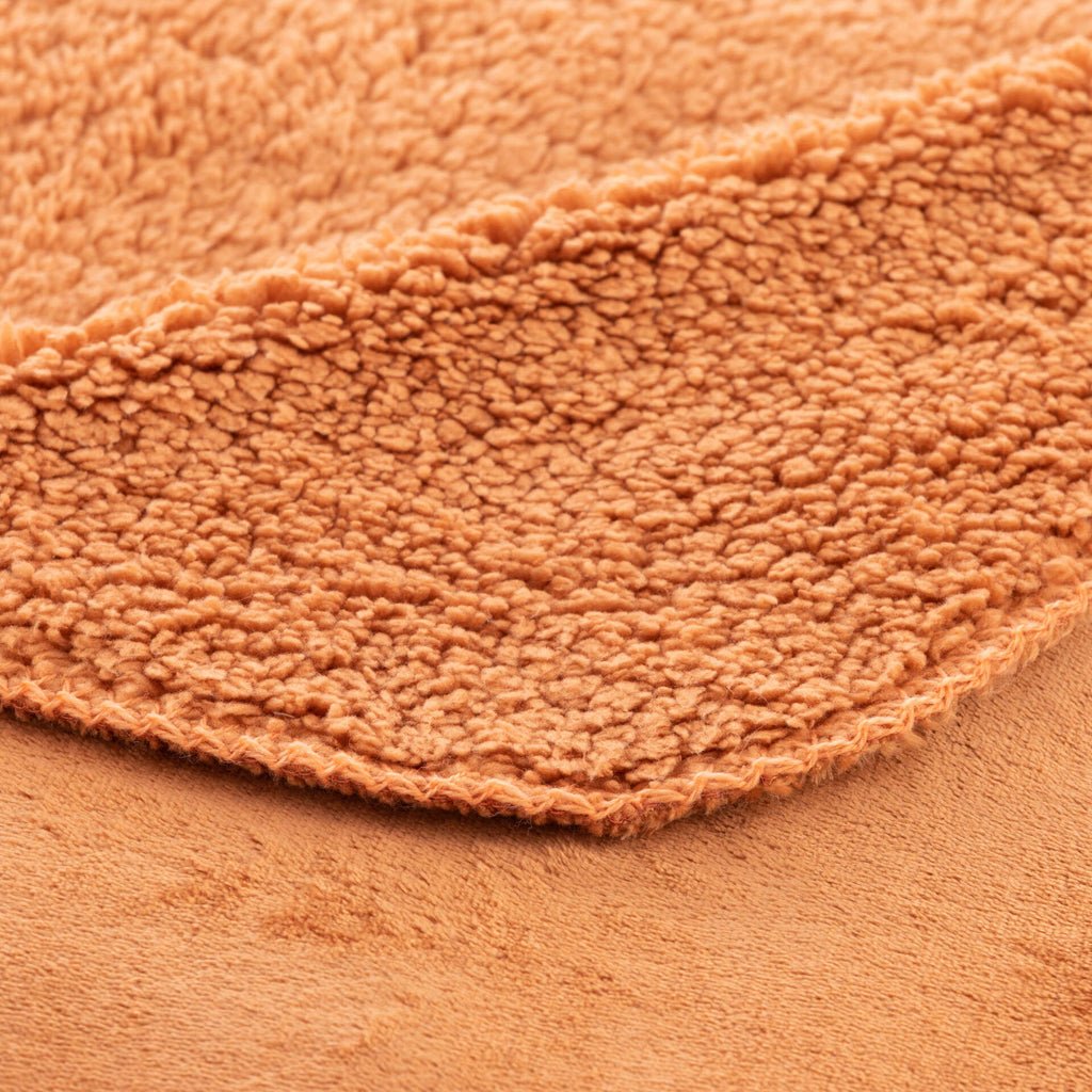 Manta Reversible Sedalina & Sherpa – Extra Suave, Gruesa y Ultra Acogedora Brung Orange