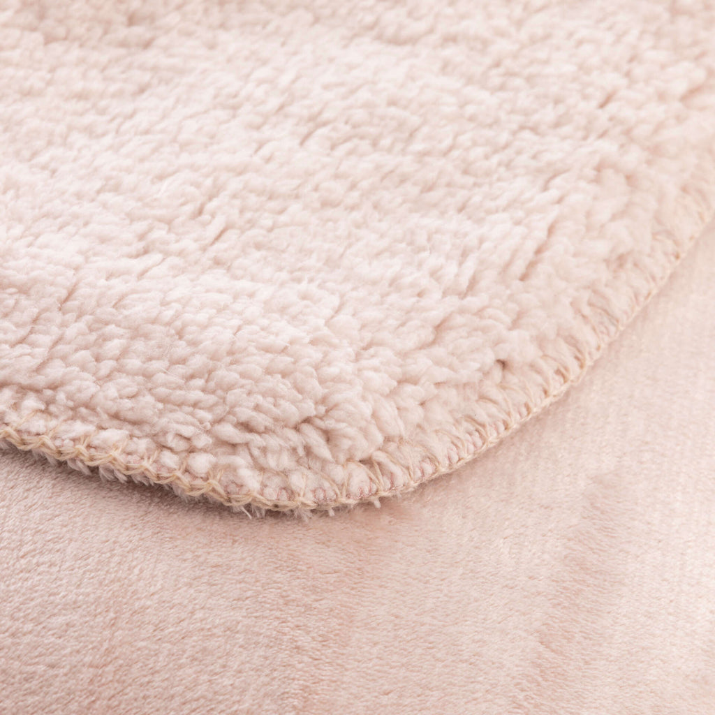 Manta Reversible Sedalina & Sherpa – Extra Suave, Gruesa y Ultra Acogedora Light Pink
